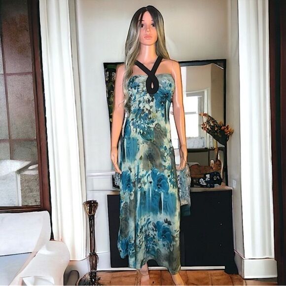 Gorgeous Maxi Dress l Keyhole Accent  l L l EUC - Picture 3 of 10